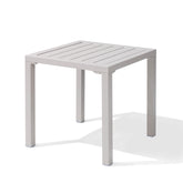 Pellebant Aluminum Square Side Table Small Patio Coffee Bistro